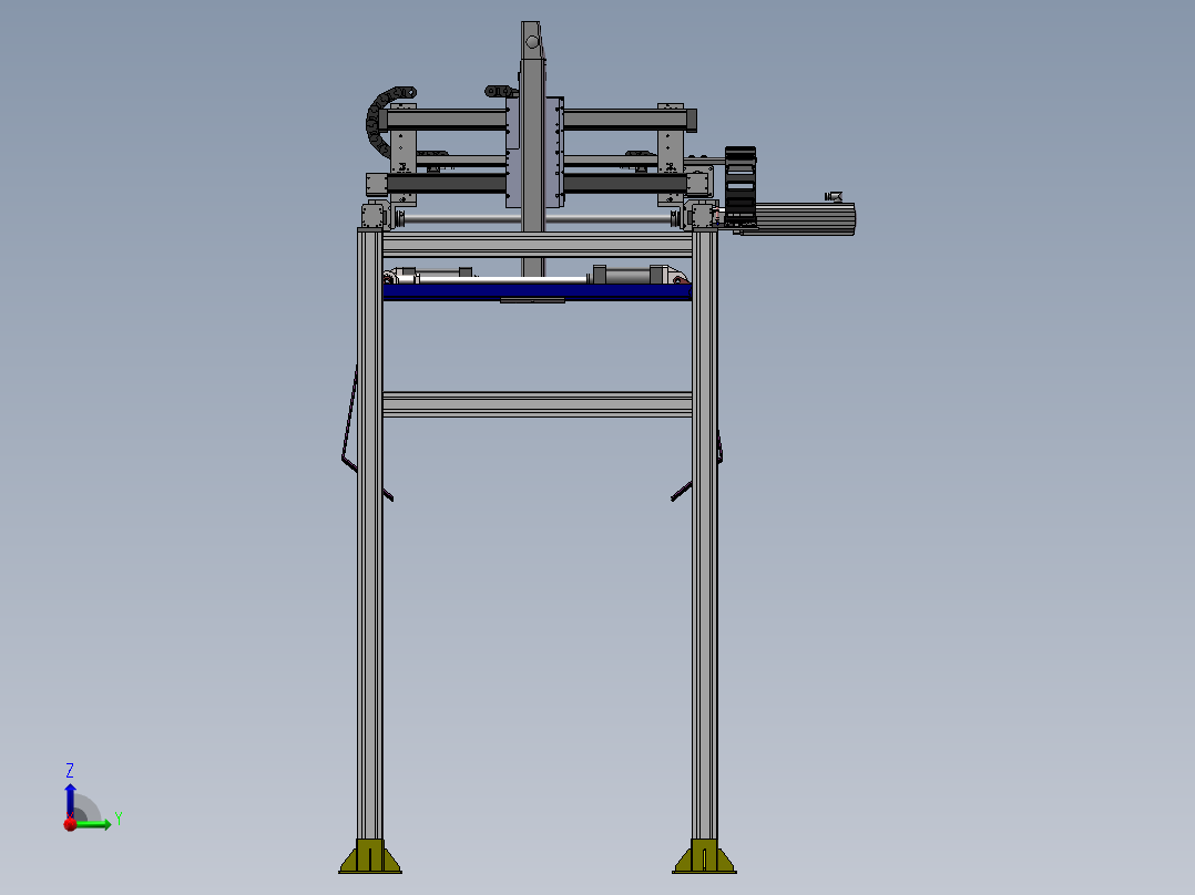 F819 三坐标龙门架式机械手前视图