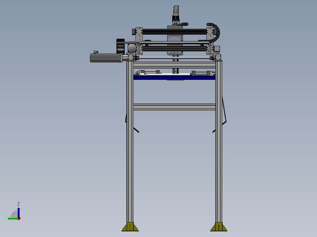 F819 三坐标龙门架式机械手后视图