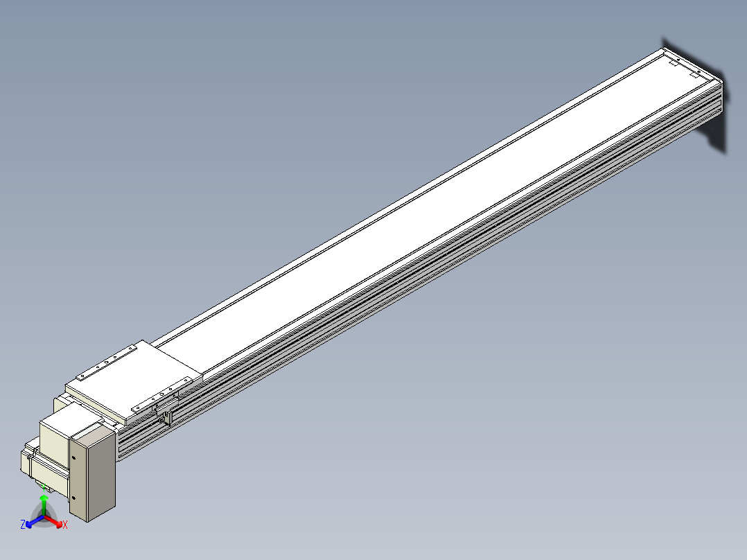 同步带全封闭直线模组TPA-HCB-14D-120-L1150-RP-C-P40-N3主视图