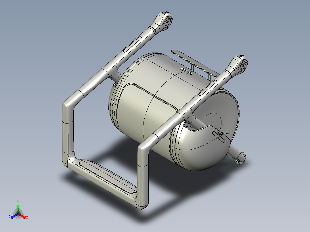 轮椅正等轴测图