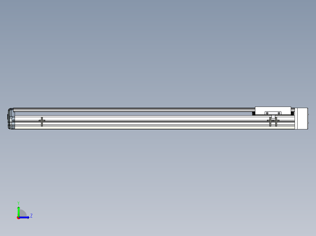 Toyo东佑达直线模组-ETH17-1000-BL-M75B左视图