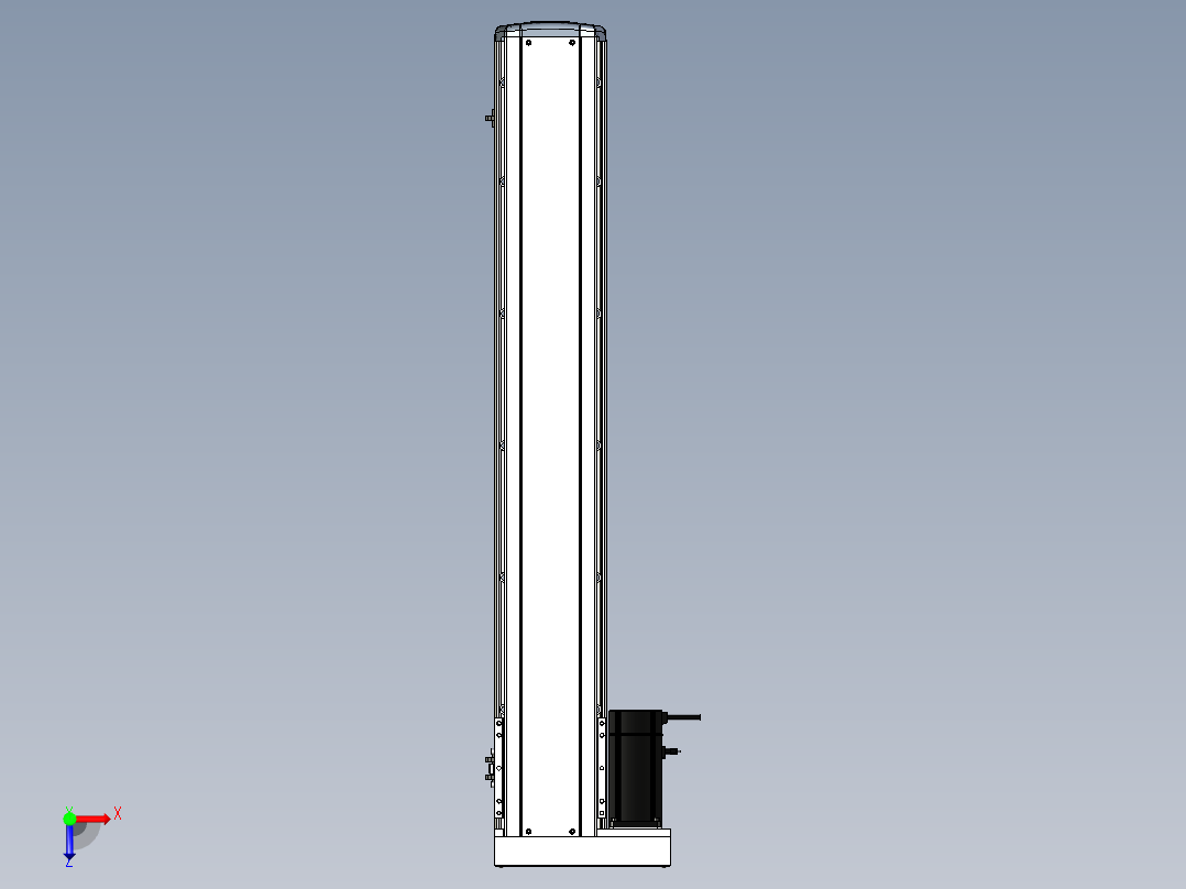 Toyo东佑达直线模组-ETH17-1000-BL-M75B俯视图