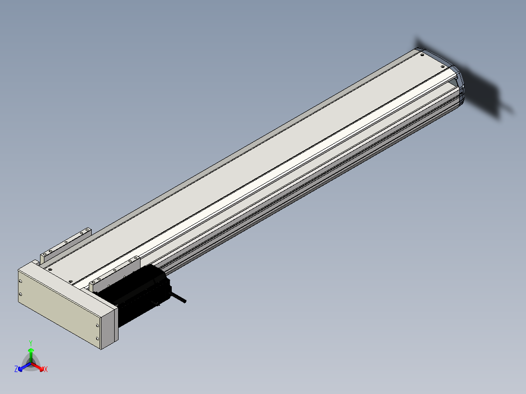 Toyo东佑达直线模组-ETH17-1000-BL-M75B正等轴测图