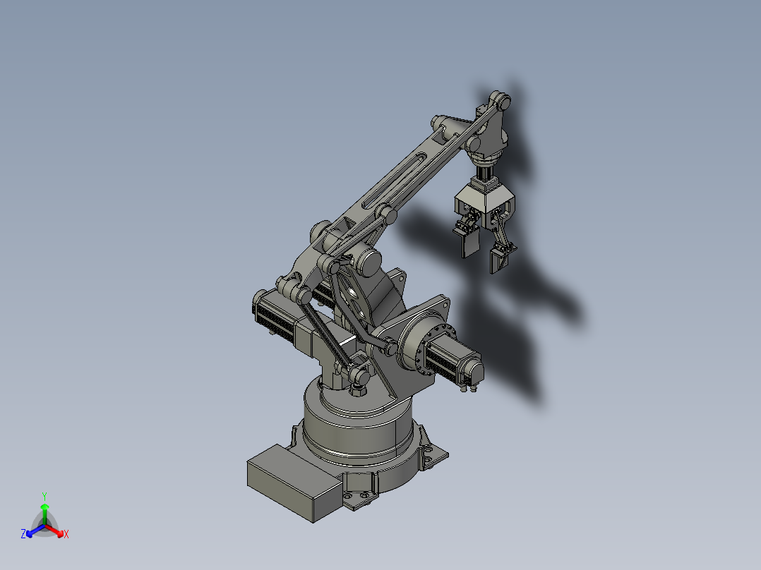 DD209 小型物料搬运机器人正等轴测图
