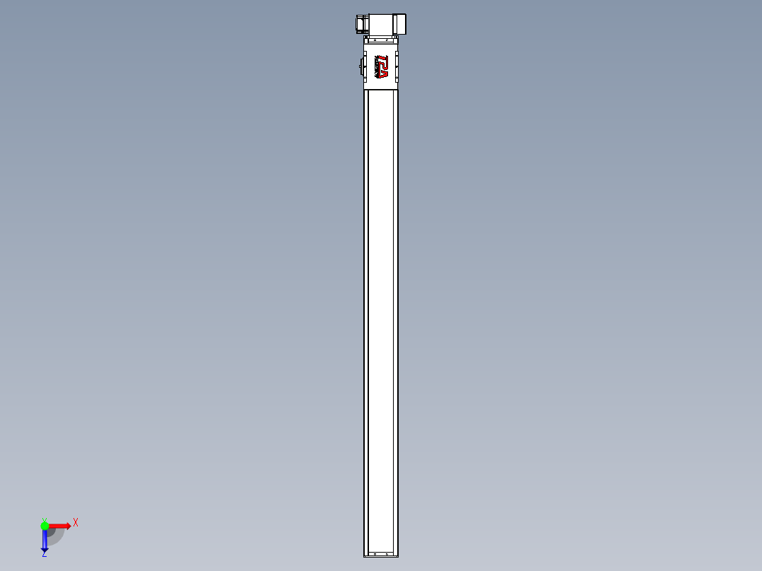 同步带全封闭直线模组TPA-HCB-110D-90-L1450-LP-Y-P40-N3俯视图