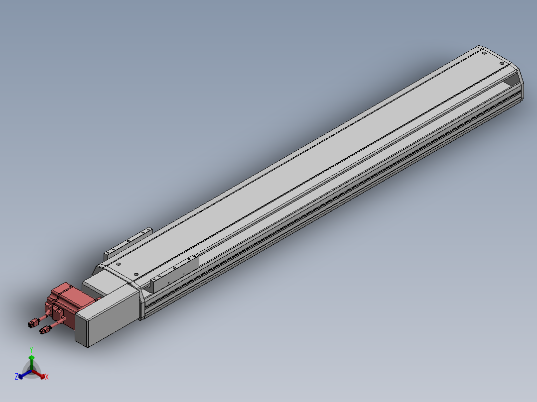 精密模组MT170-L125-1000-R-M75-C4正等轴测图