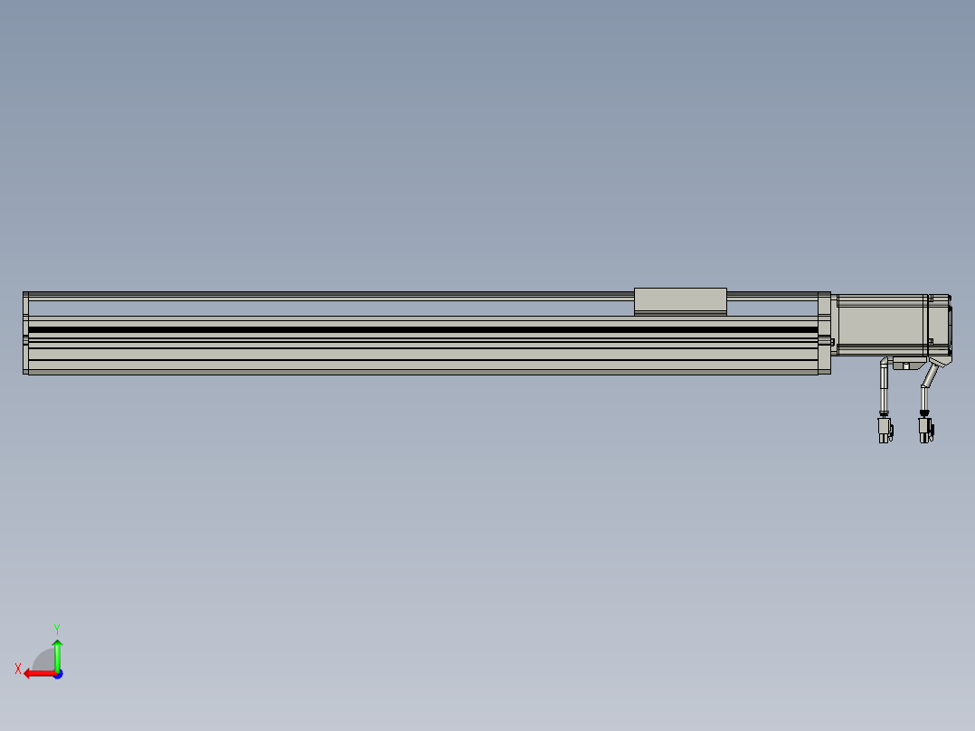 东锦丝杆传动-直线滑台模组DH85-C-L10-S550-BC-P400W-C3后视图