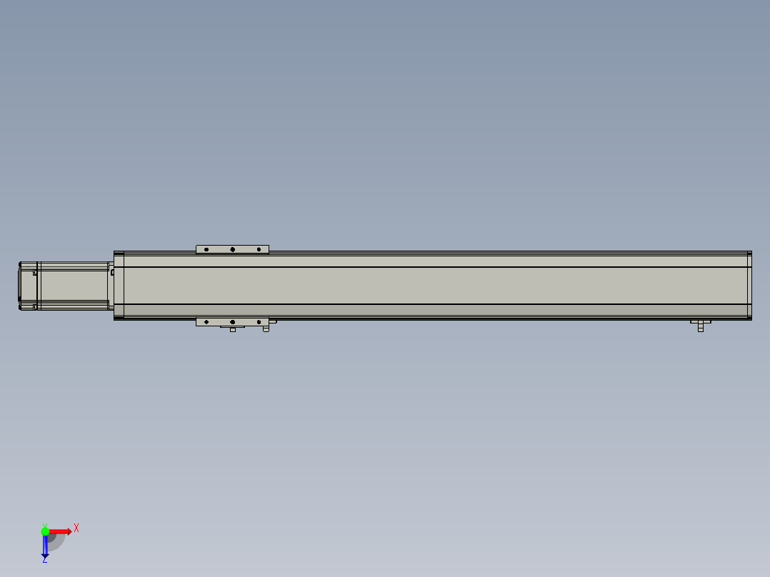 东锦丝杆传动-直线滑台模组DH85-C-L10-S550-BC-P400W-C3俯视图