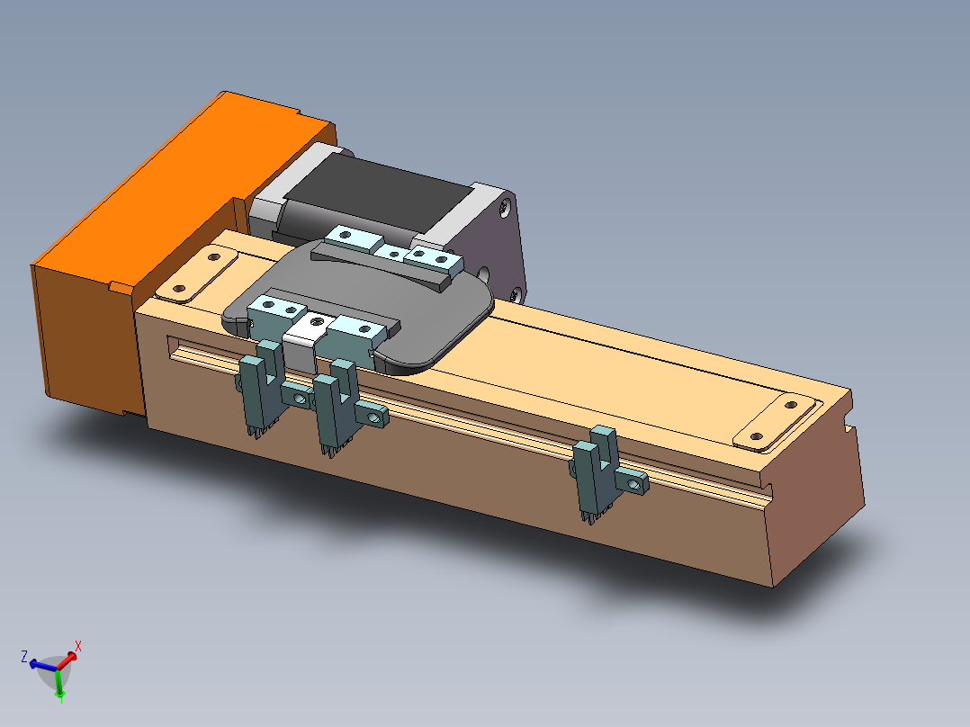 MTH丝杆半封闭模组MTH5M-BR-42主视图