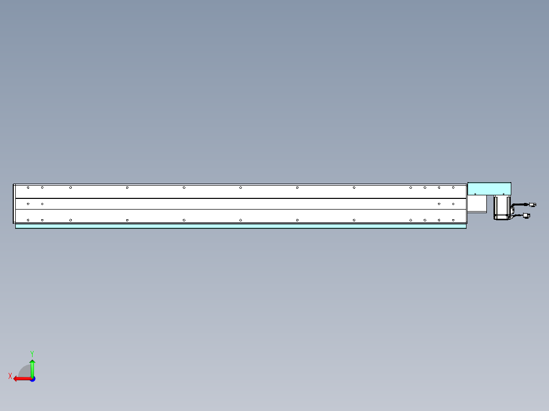 威洛博VBC同步带传动一无尘环境VBC14-L45-S1300-BR-ZP40-C3后视图