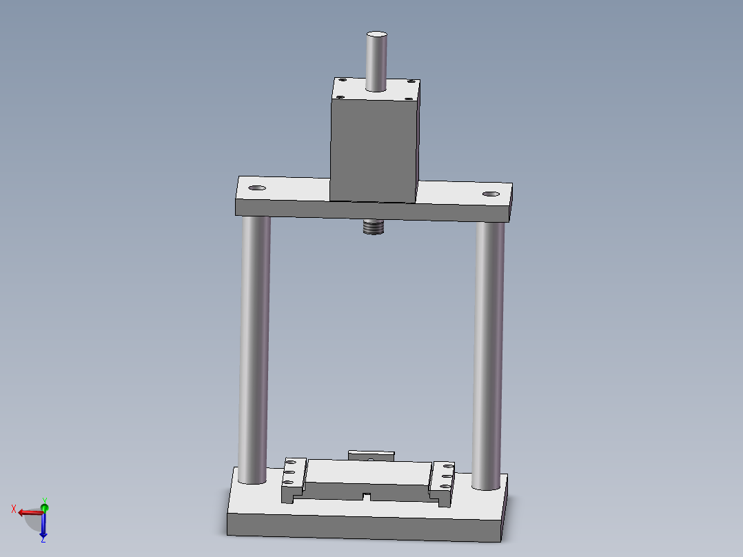 气密测试工装架主视图