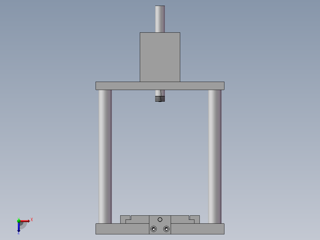 气密测试工装架俯视图