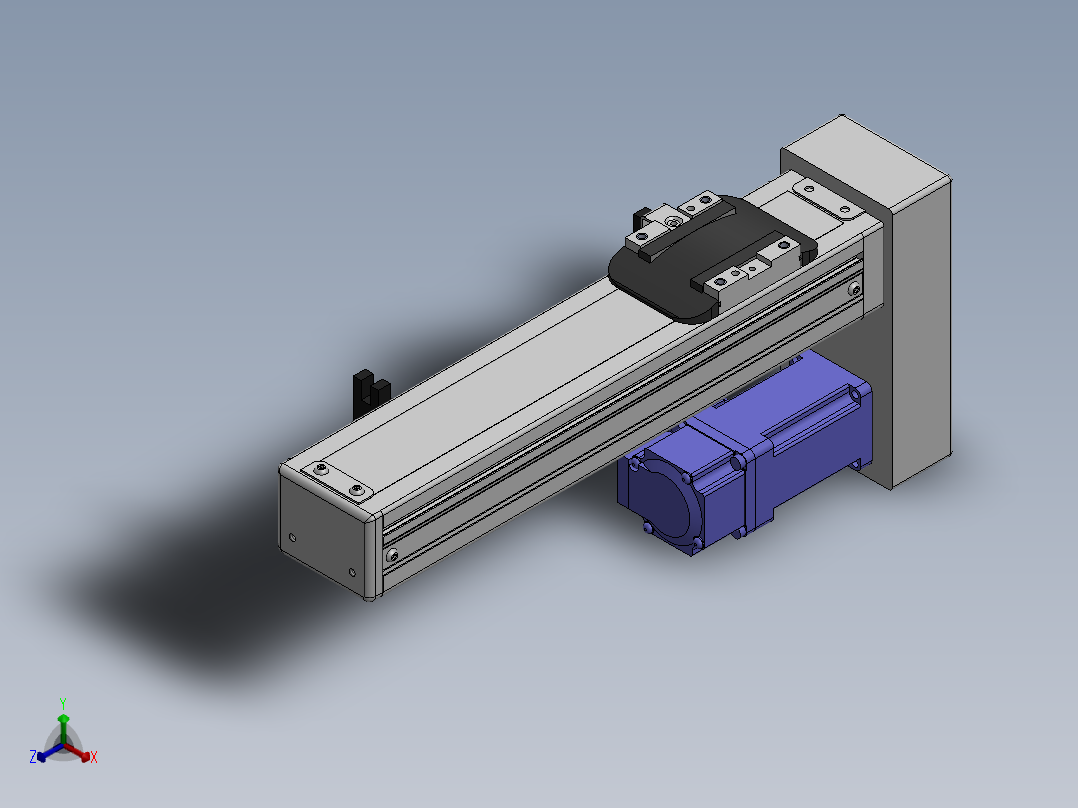 精密模组MY50-T10-150L-BM-P10B-C4-C正等轴测图