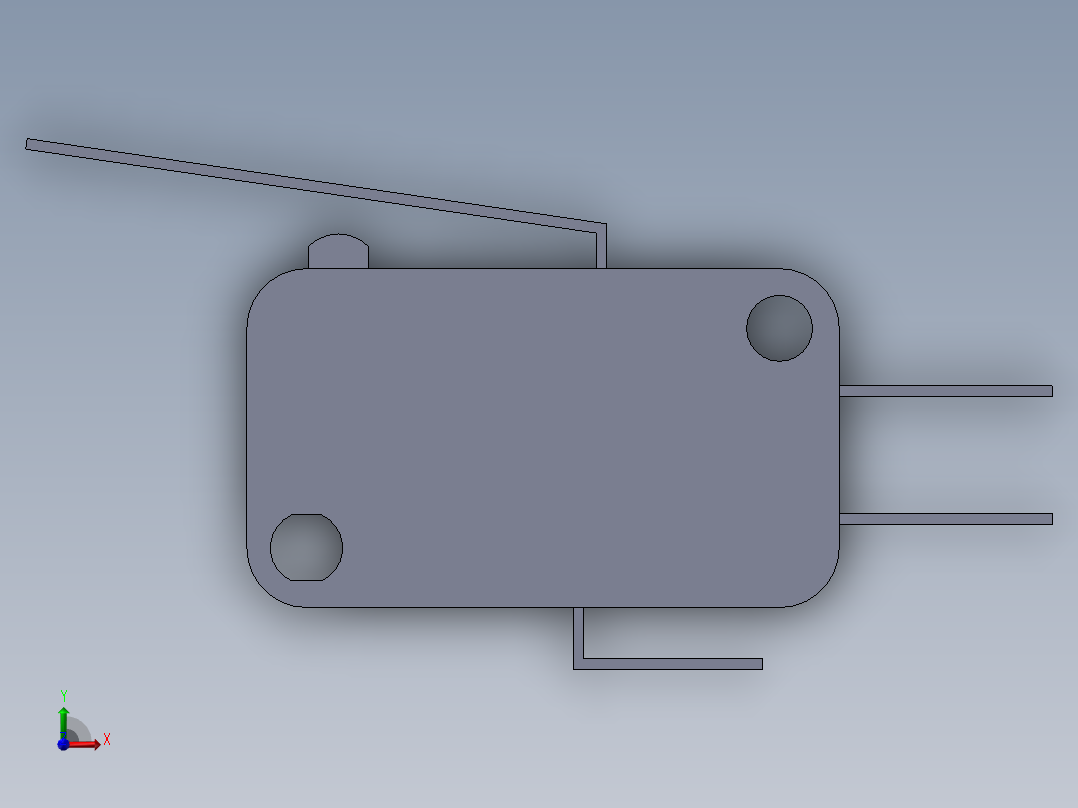 OMRON微动开关V_152_1C25前视图