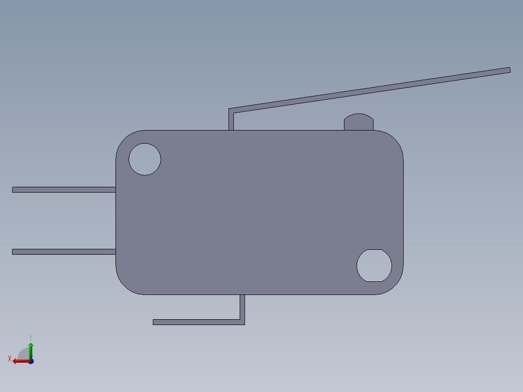 OMRON微动开关V_152_1C25后视图