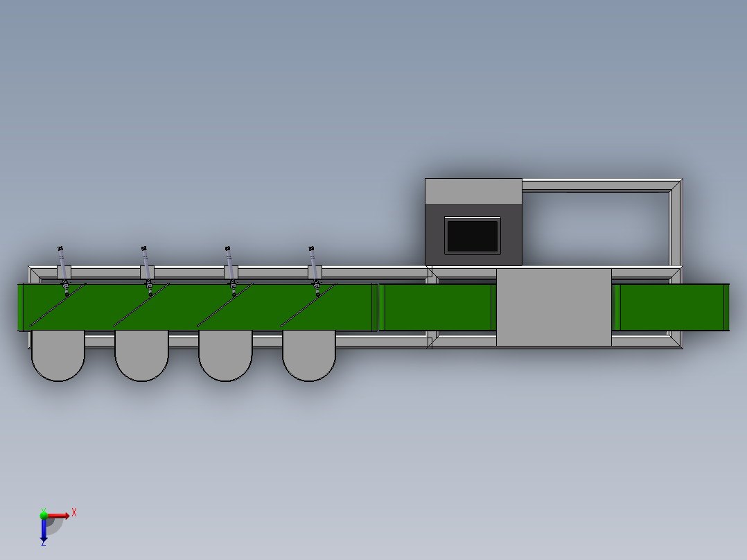 皮带称重分选设备1346172==100俯视图