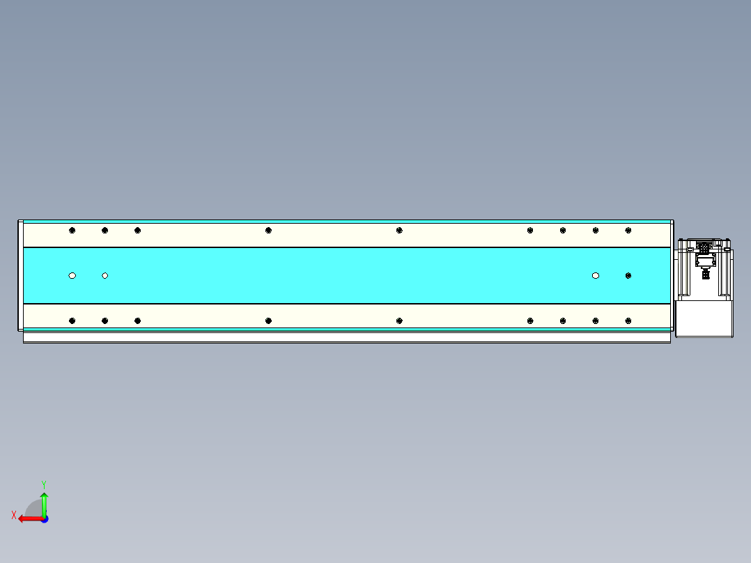 威洛博VBC同步带传动一无尘环境VBC17-L45-S700-BLD-ZP75-C3后视图