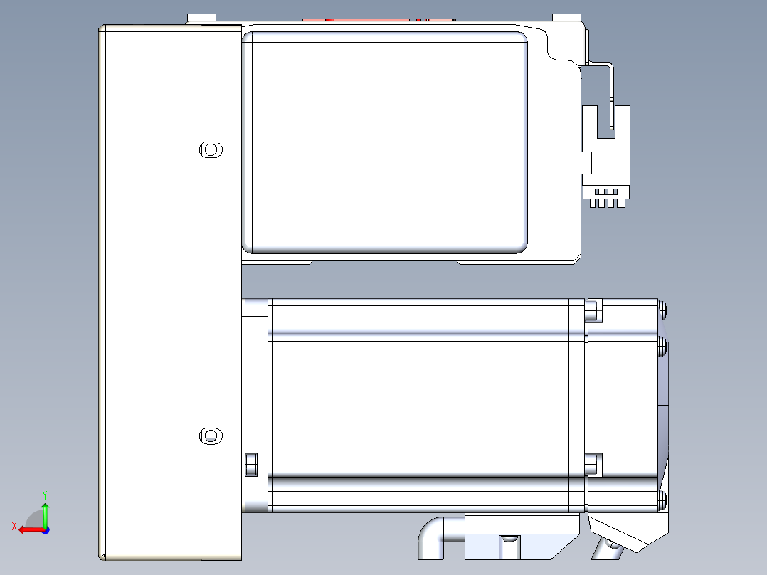 同步带全封闭直线模组TPA-HCB-110D-90-L1400-LP-C-P40-N3后视图