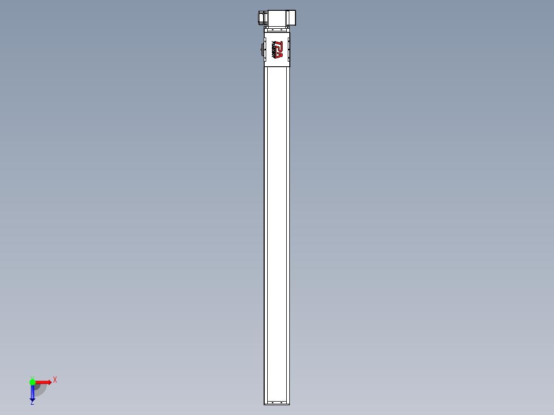 同步带全封闭直线模组TPA-HCB-110D-90-L1400-LP-C-P40-N3俯视图