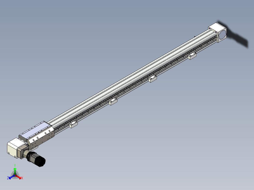 同步带滑台-欧规B8H-L176-S1650-L-ZP40-D3-N5主视图