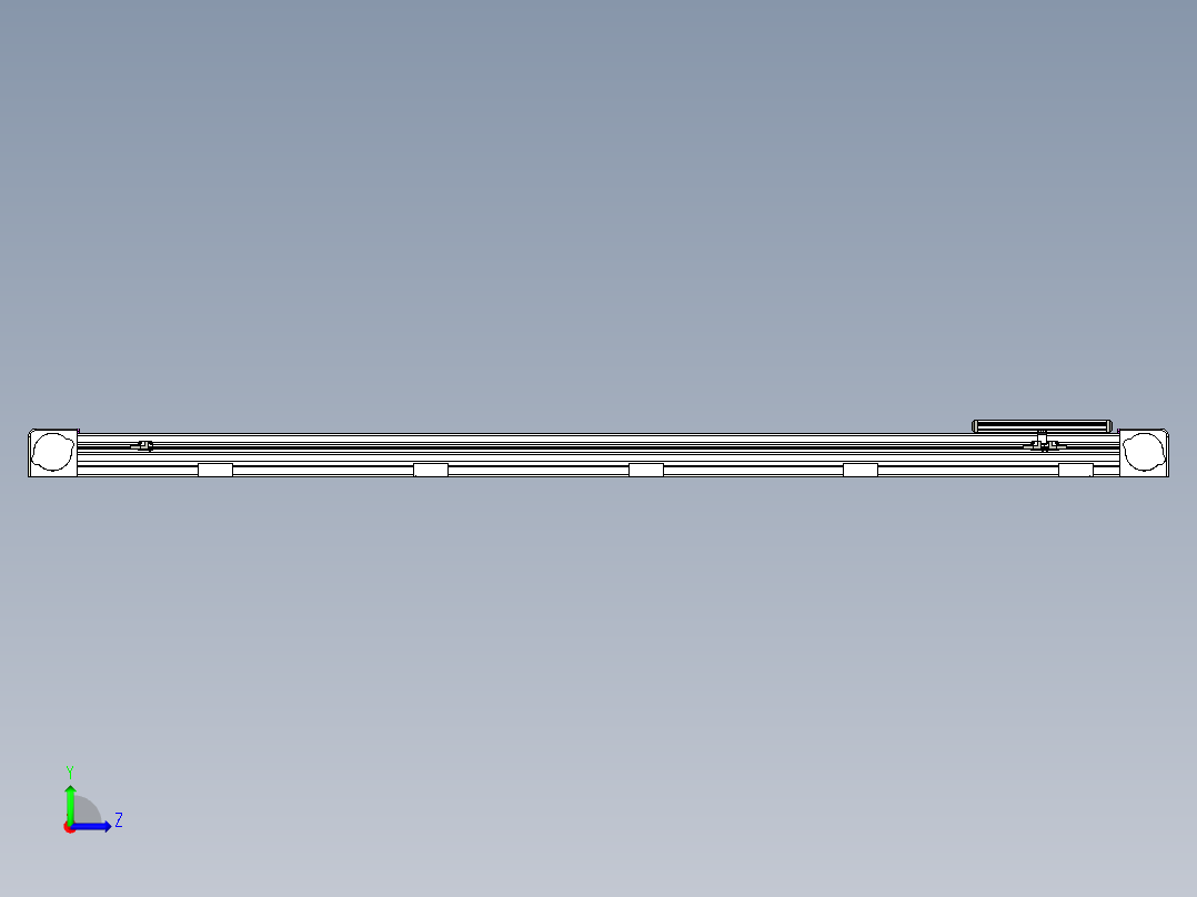 同步带滑台-欧规B8H-L176-S1650-L-ZP40-D3-N5左视图