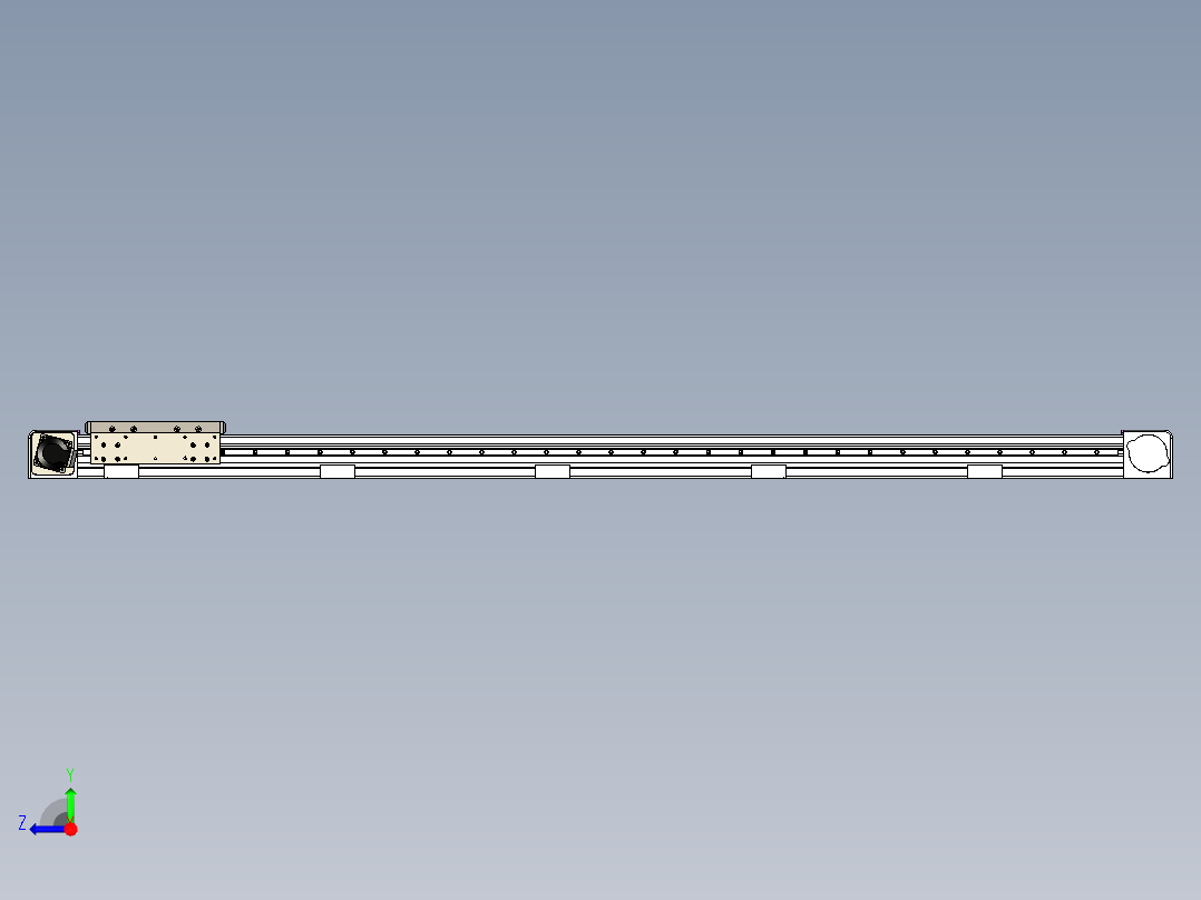 同步带滑台-欧规B8H-L176-S1650-L-ZP40-D3-N5右视图