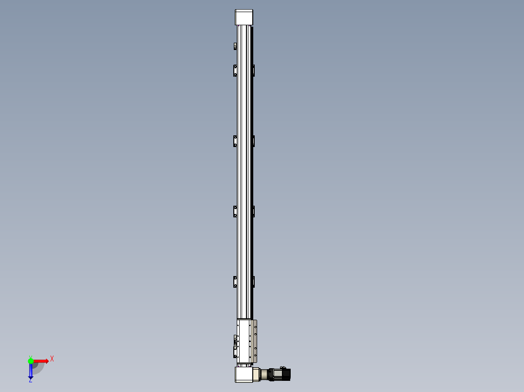 同步带滑台-欧规B8H-L176-S1650-L-ZP40-D3-N5俯视图