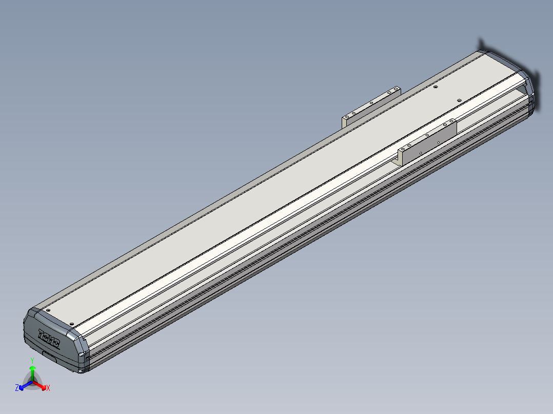Toyo东佑达直线模组-ETH17-850-M-煞車-組合主视图