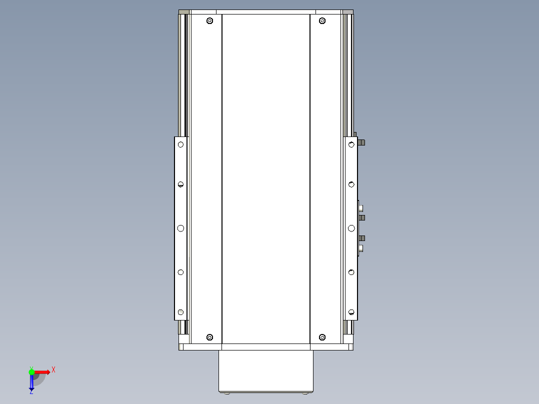 Toyo东佑达直线模组-ETH22-100-BM-400W+煞車俯视图