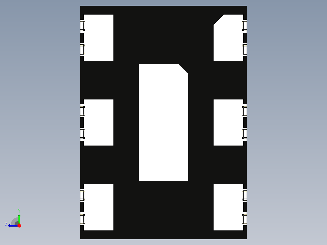 晶体振荡器右视图