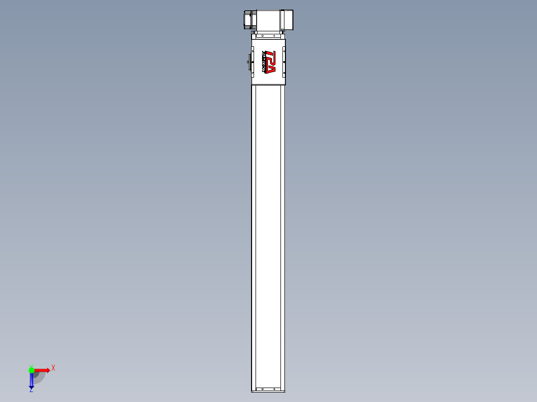 同步带全封闭直线模组TPA-HCB-110D-90-L950-LP-C-P40-N3俯视图