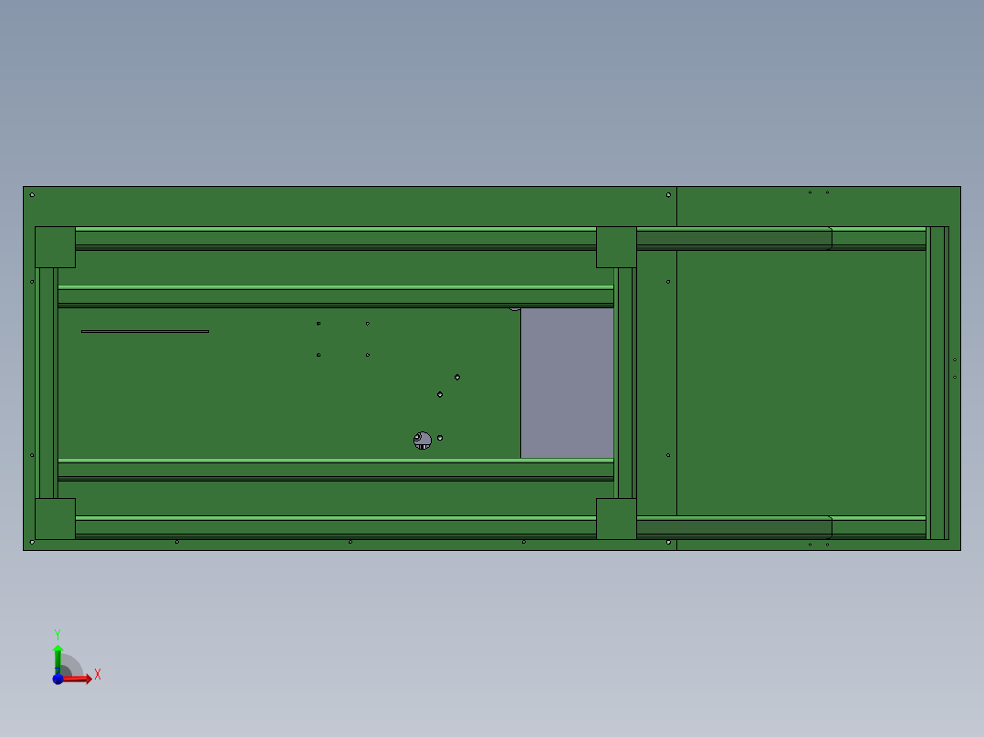 佳位通孔倒角一体机前视图