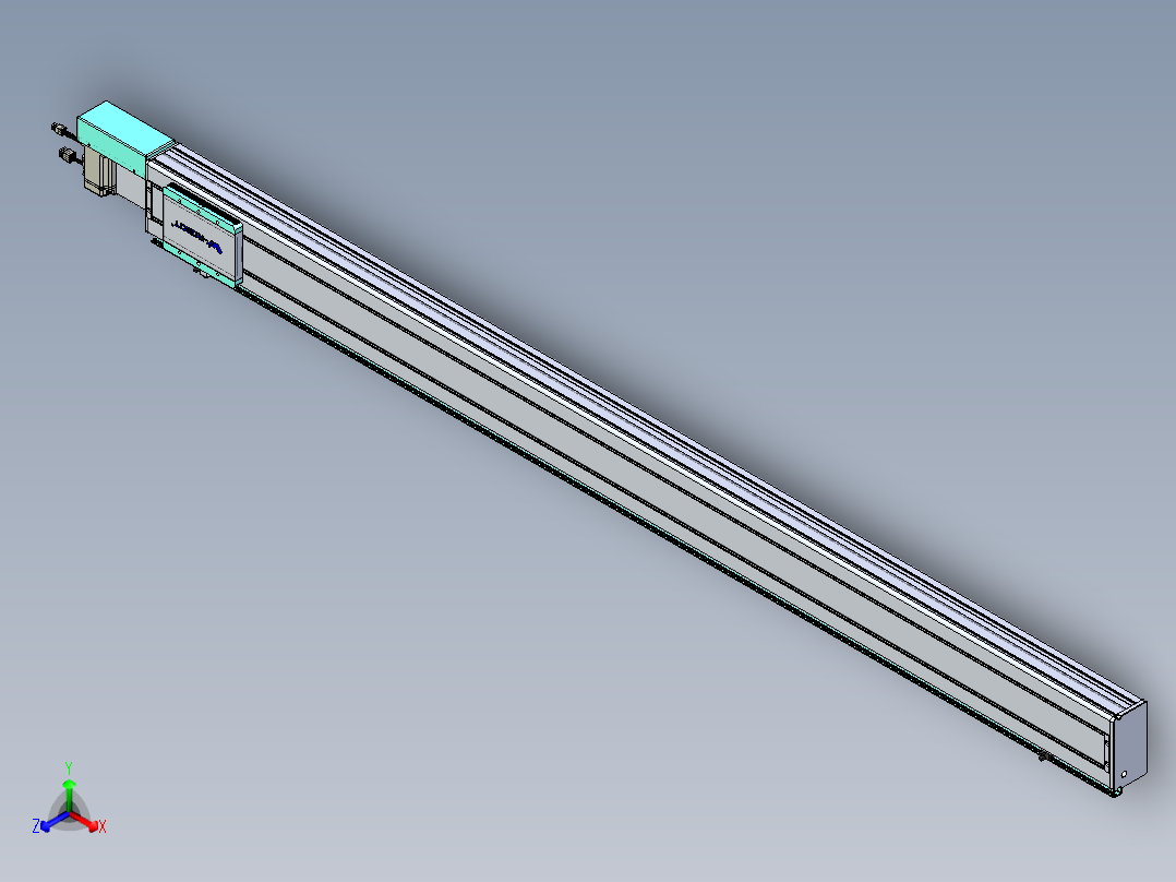 威洛博VBC同步带传动一无尘环境VBC14-L45-S1850-BR-ZP40-C3主视图