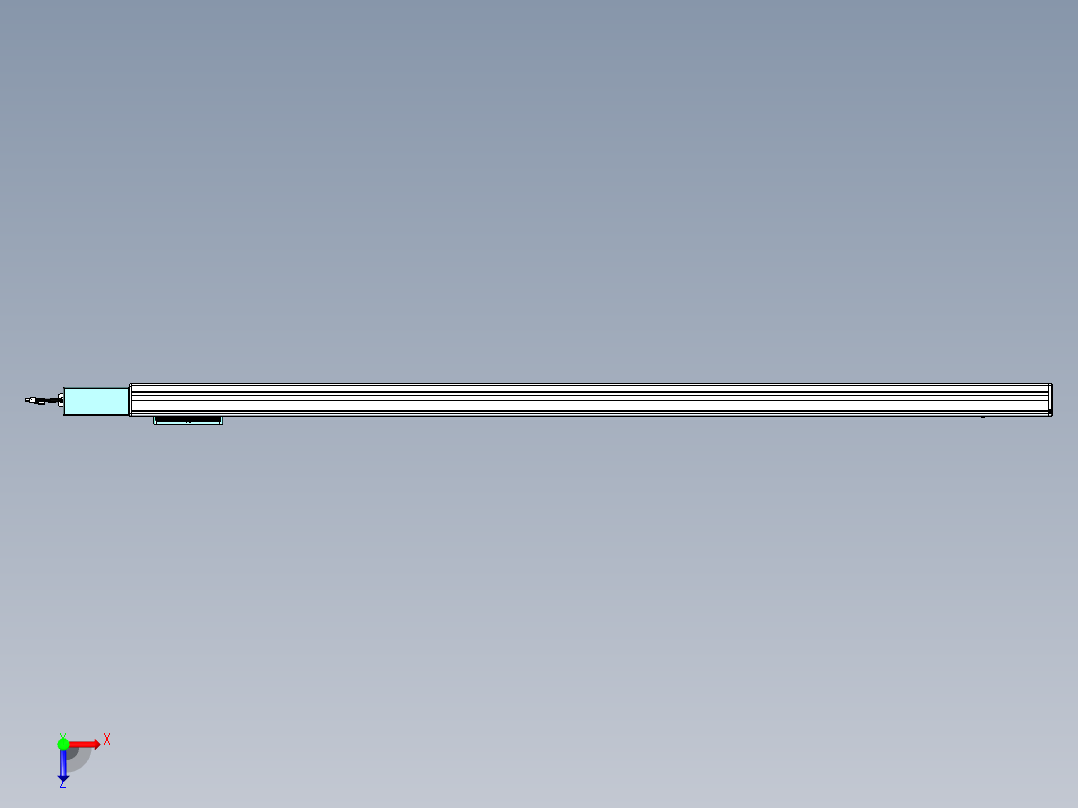 威洛博VBC同步带传动一无尘环境VBC14-L45-S1850-BR-ZP40-C3俯视图