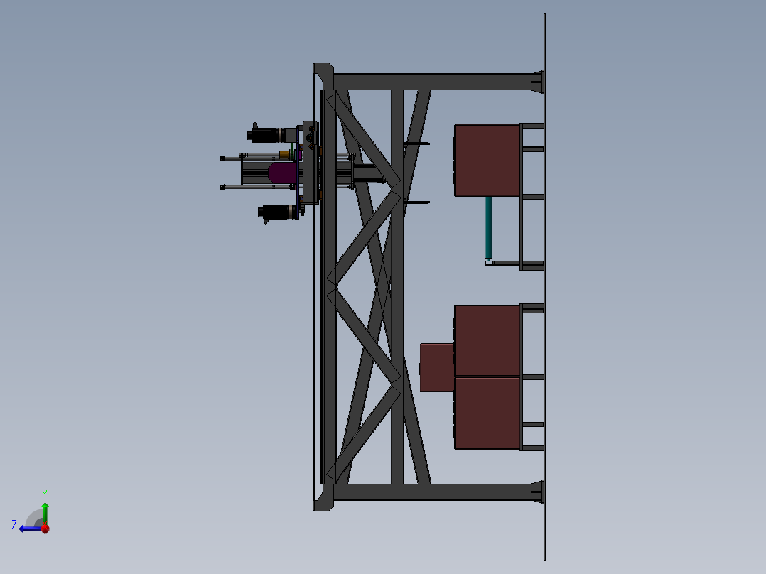 包装箱自动码垛设备右视图