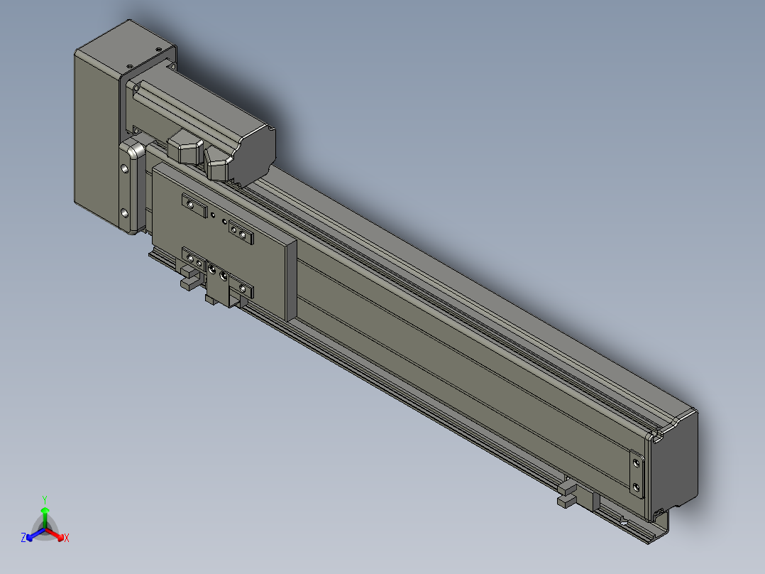 VF丝杆传动-一般环境VT6-L10-C-S280-BR-P10-D4正等轴测图