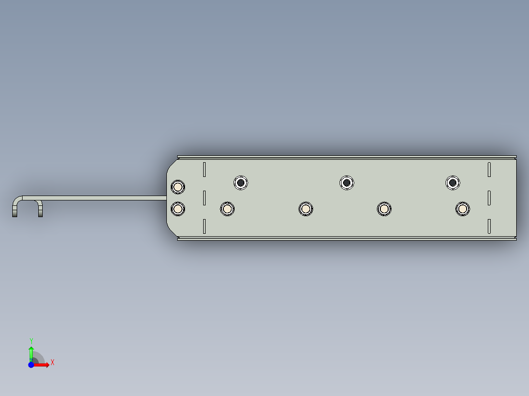 饲料厂手动滑动门前视图