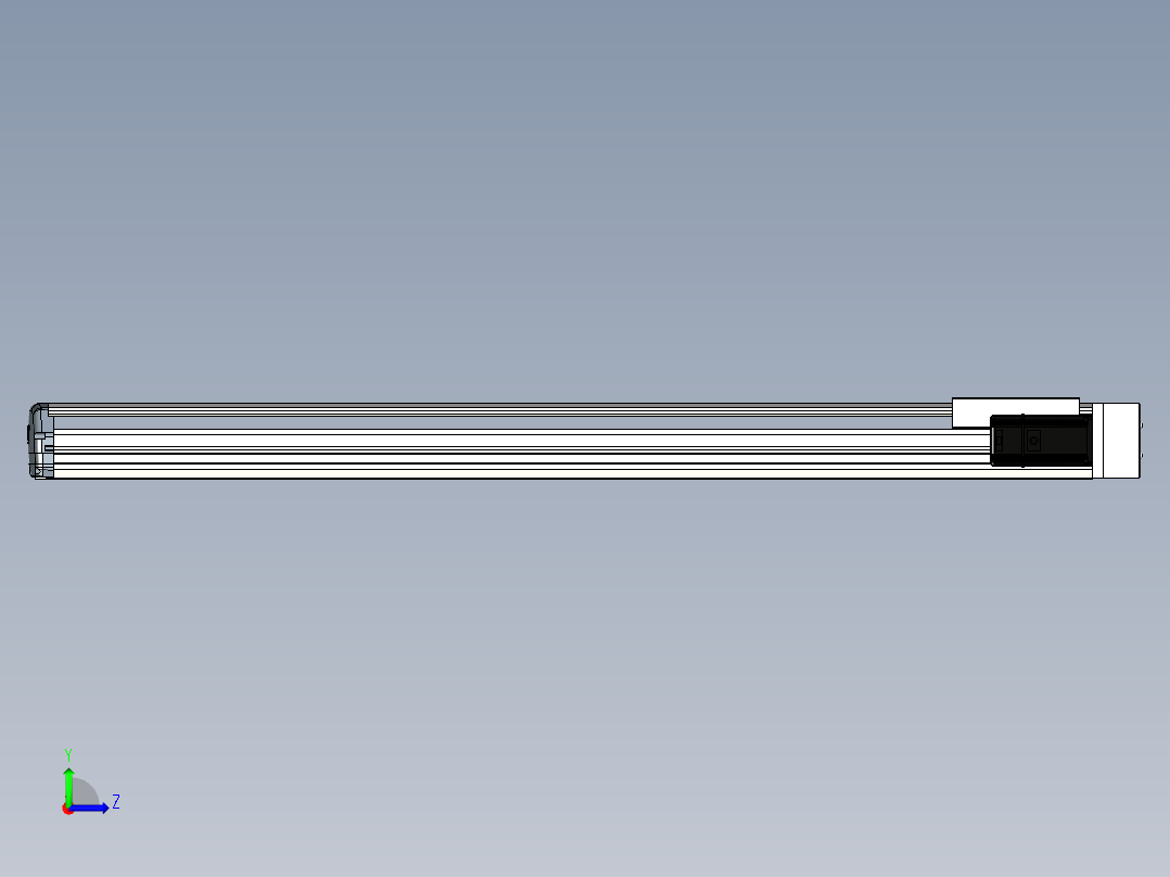 Toyo东佑达直线模组-ETH17-1050-BR-M40左视图