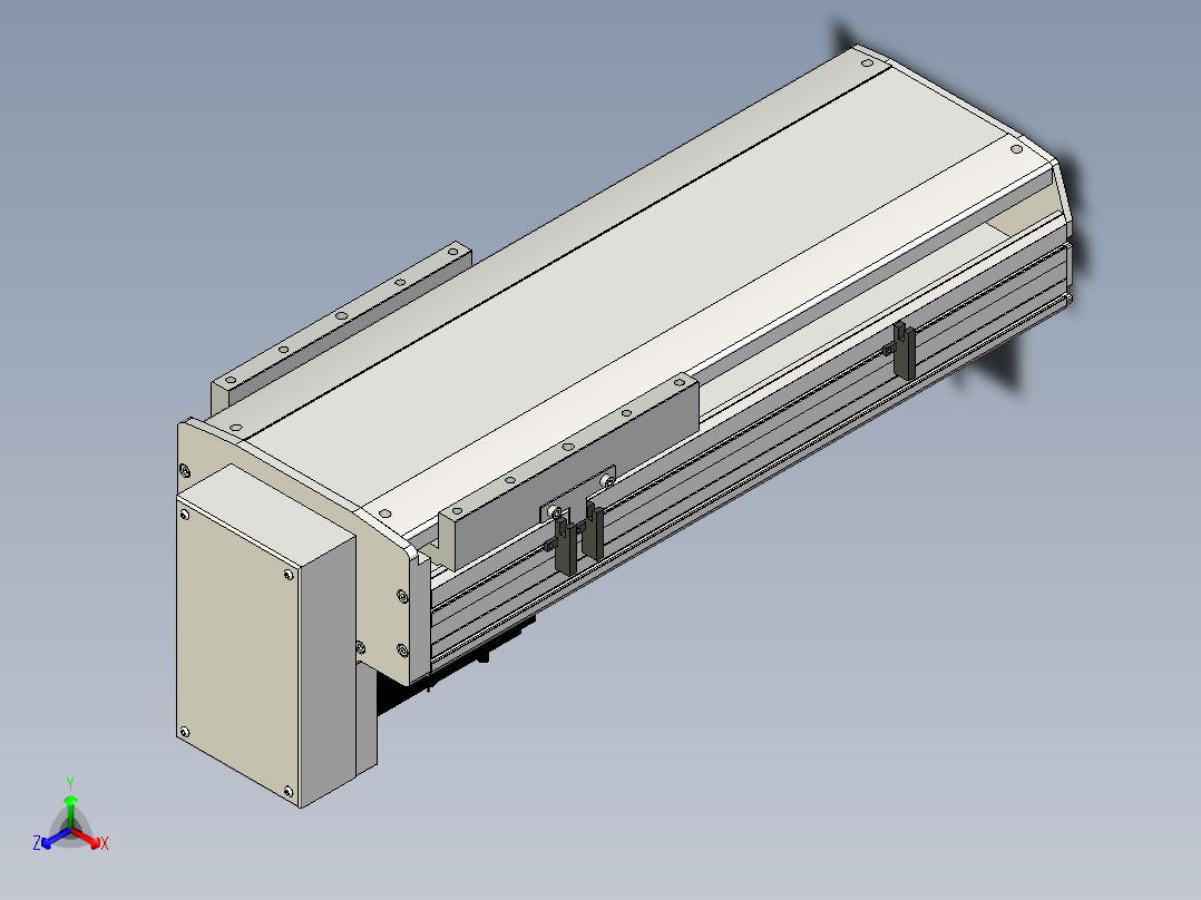 Toyo东佑达直线模组-ETH22-300-BM-750W+煞車正等轴测图
