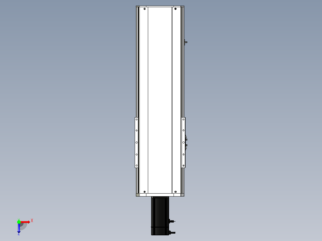 Toyo东佑达直线模组-ETH22-450-BC-750W+煞車俯视图