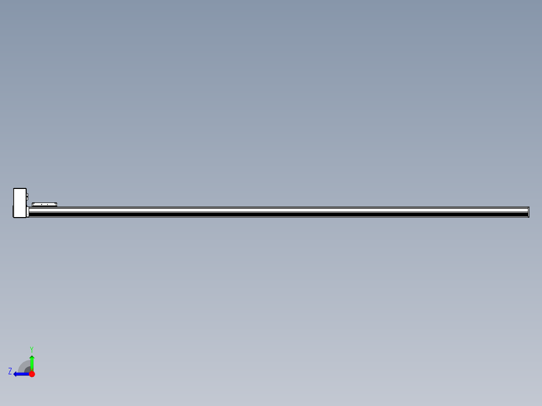 同步带全封闭直线模组TPA-HCB-105D-90-L2350-RU-Y-P20-N3右视图