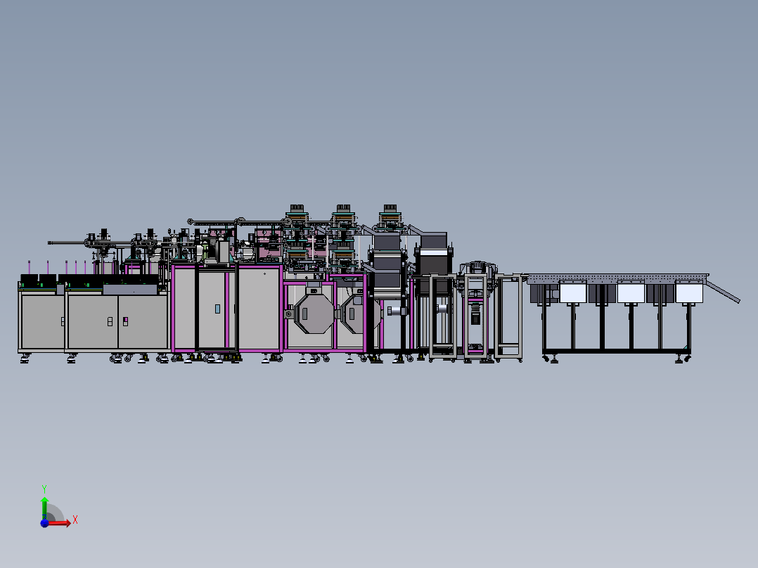 圆盘抽真空包装机-MINI半导体卷盘包装分拣流水线sw16前视图