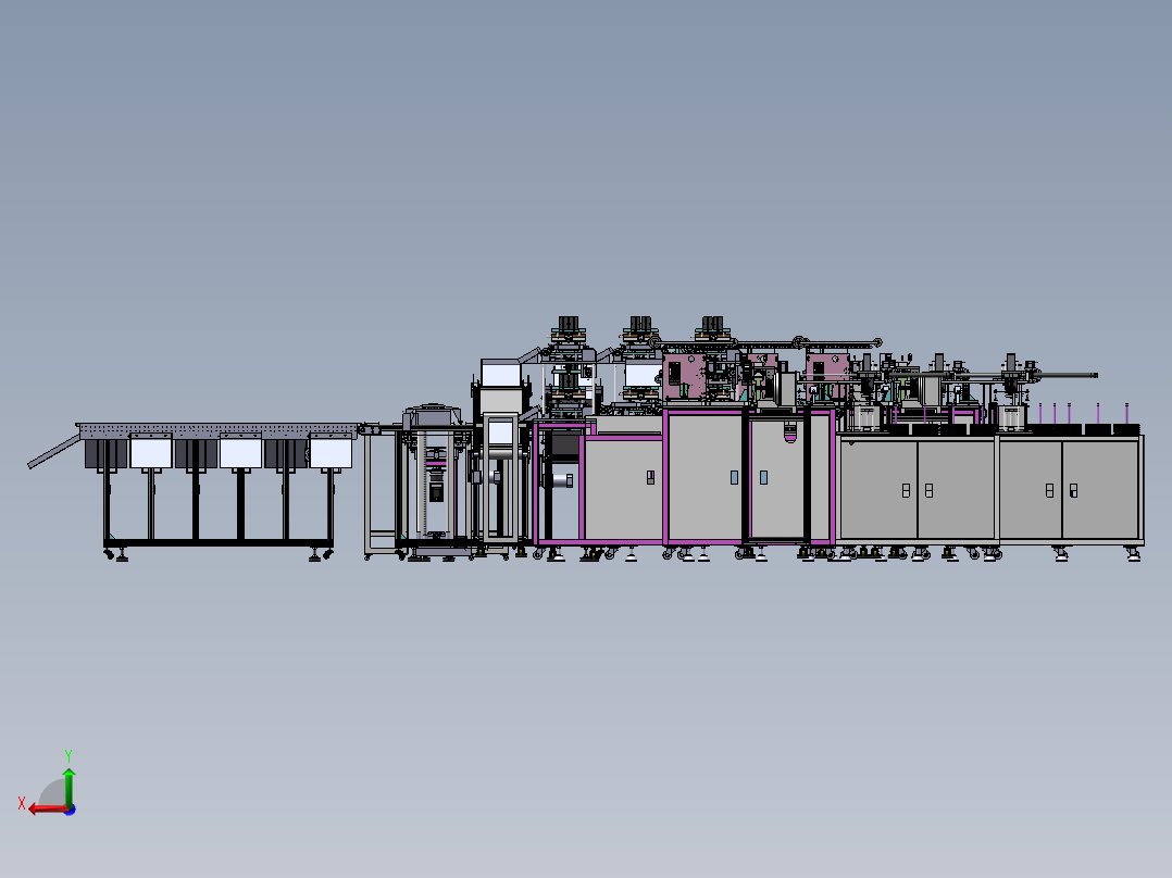 圆盘抽真空包装机-MINI半导体卷盘包装分拣流水线sw16后视图