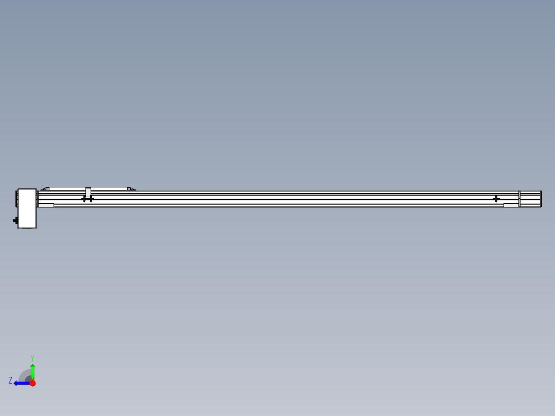 Toyo东佑达直线模组-M65-M-1500-RD-M40-C4右视图