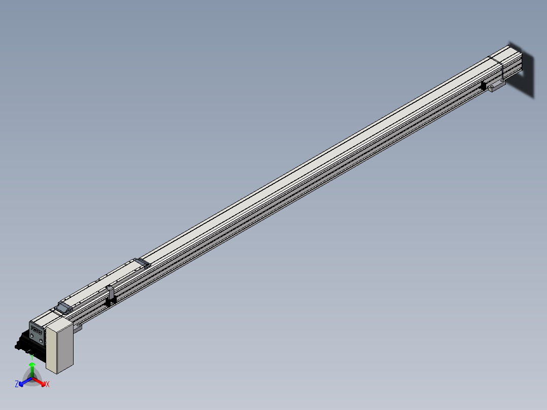 Toyo东佑达直线模组-M65-M-1500-RD-M40-C4正等轴测图