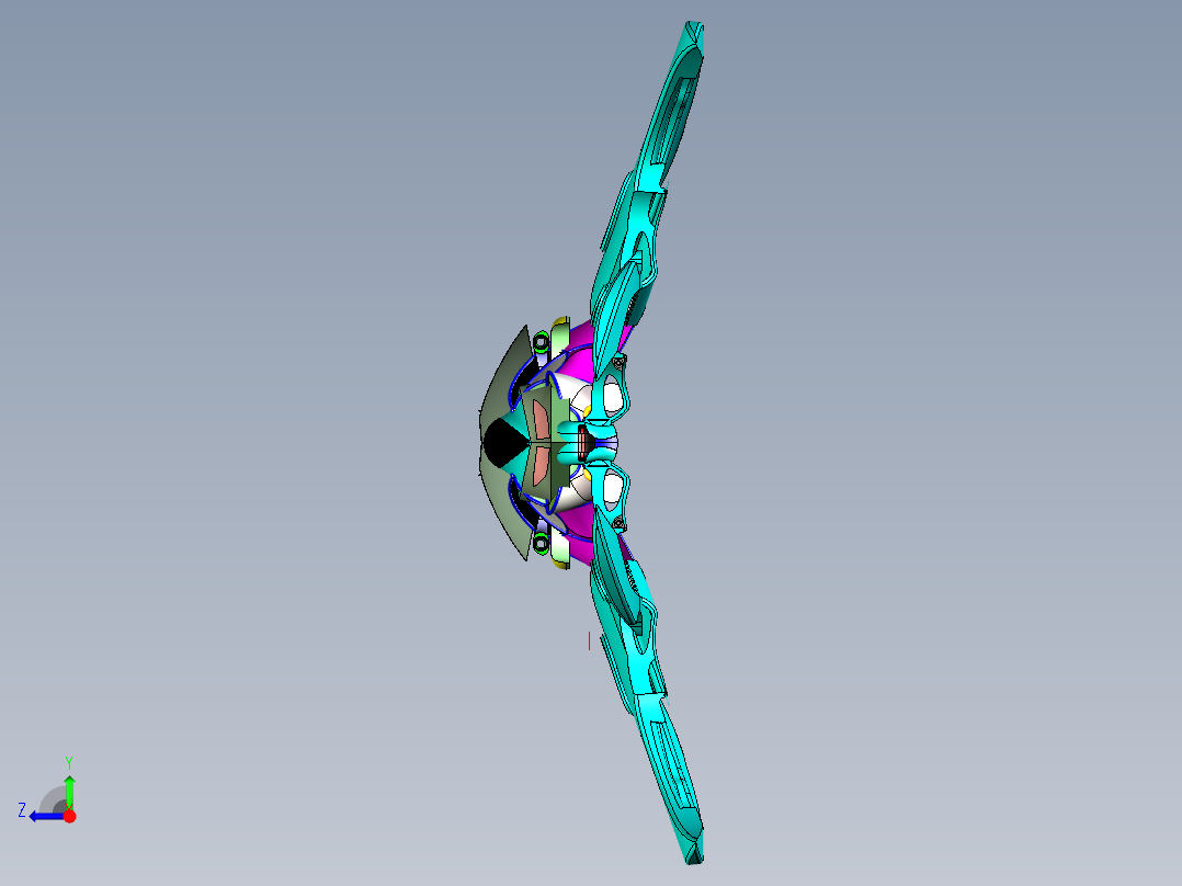概念飞船右视图