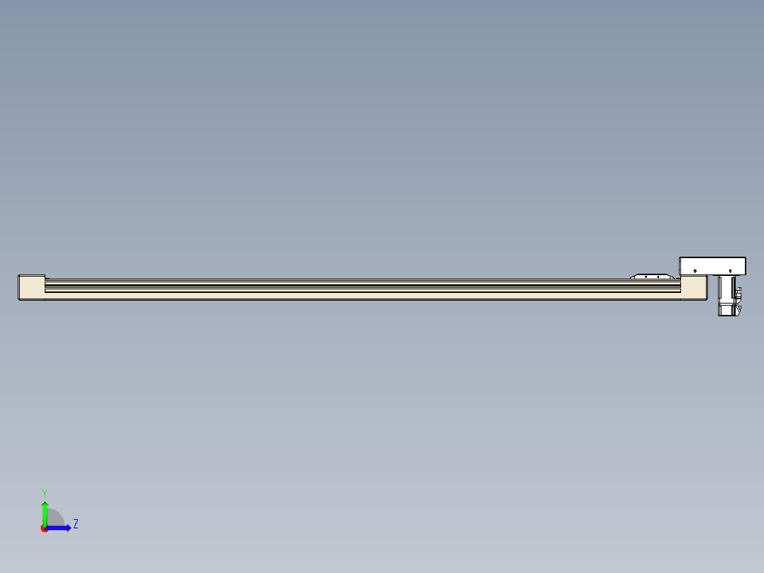 同步带全封闭直线模组TPA-HCB-65S-90-L1300-M-C-P10-N3左视图