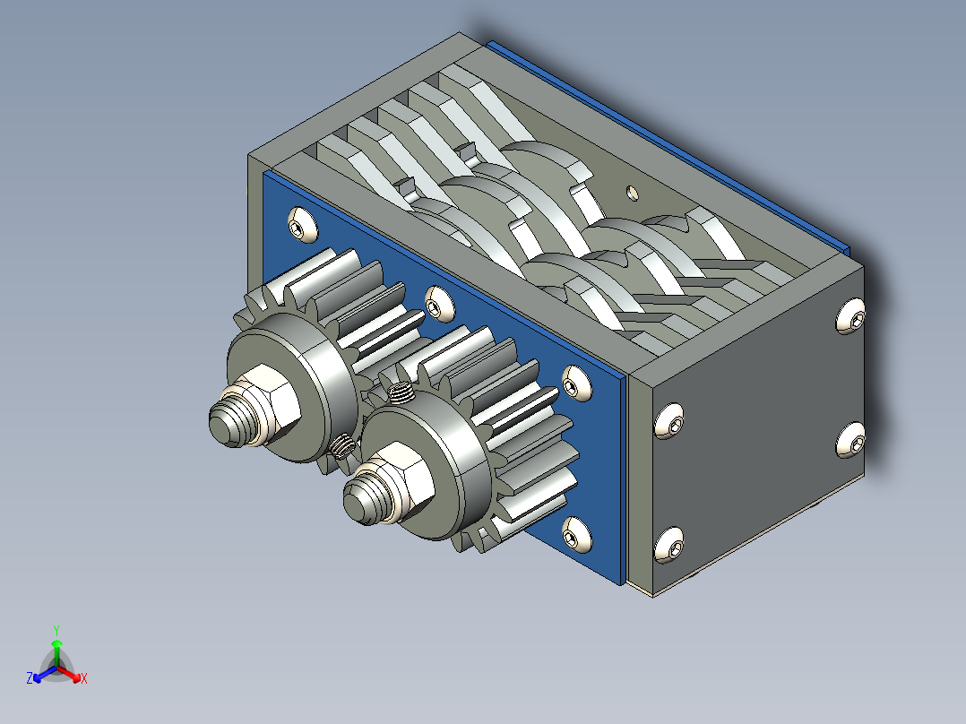 碎纸机正等轴测图
