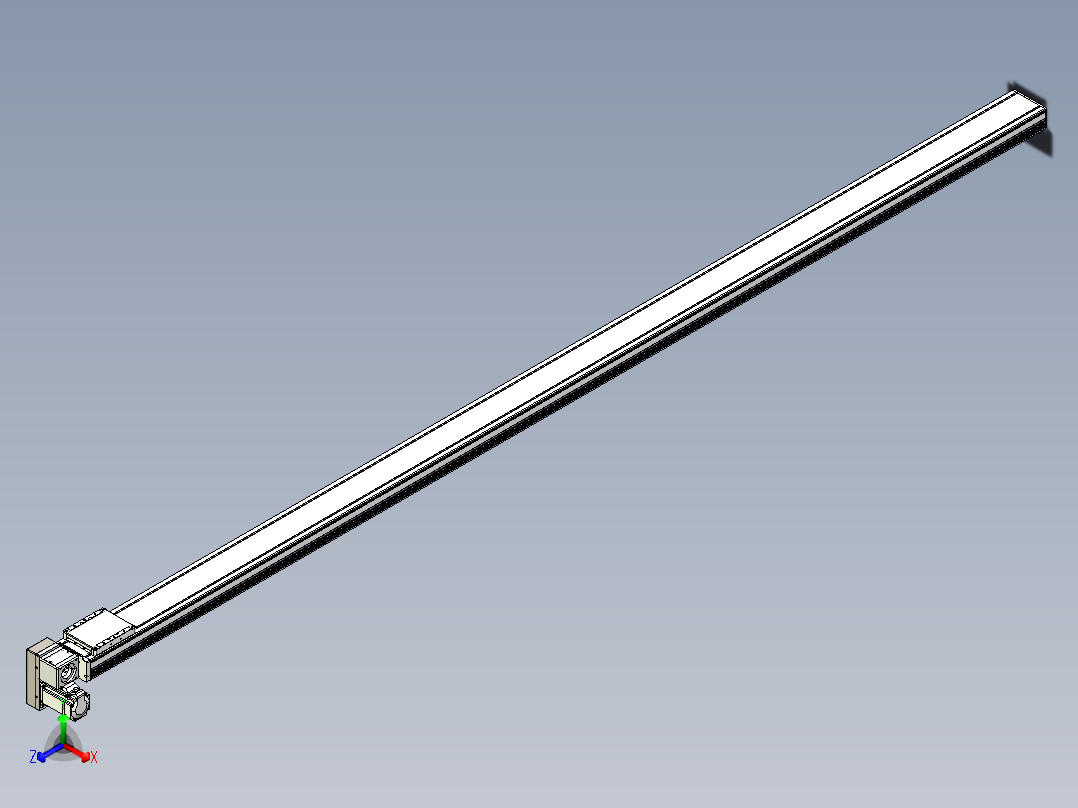 同步带全封闭直线模组TPA-HCB-105D-90-L2800-LP-C-P20-N3正等轴测图