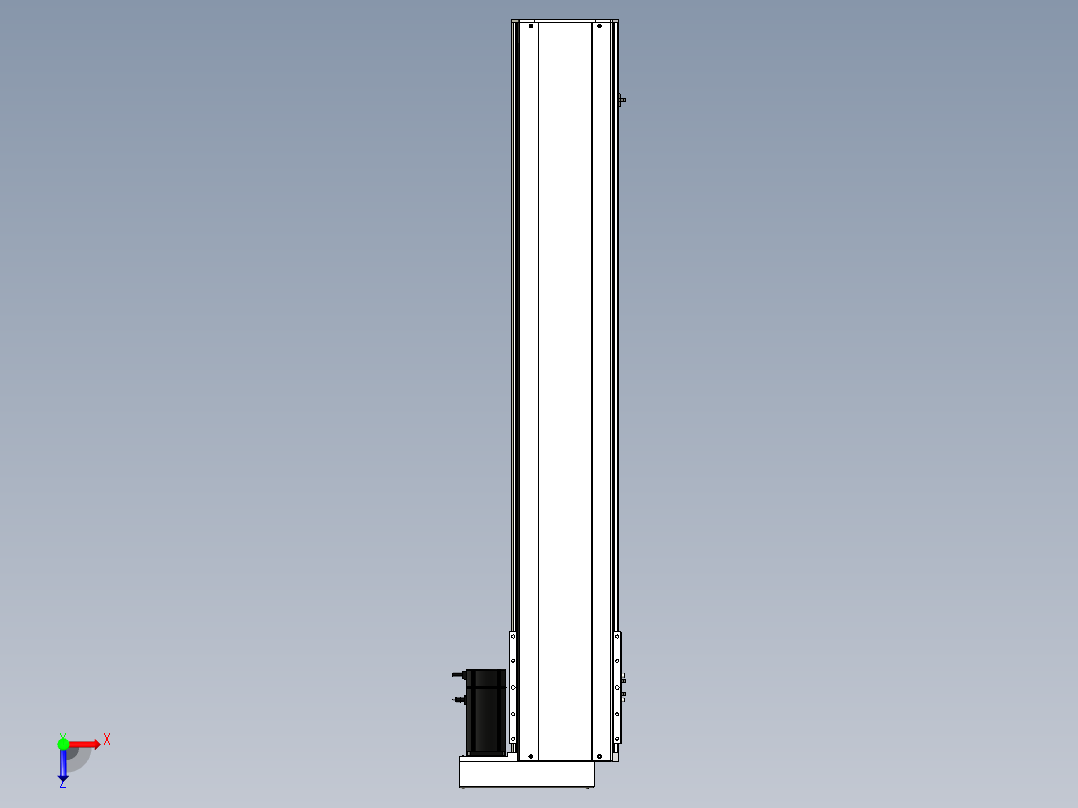 Toyo东佑达直线模组-ETH22-1200-BR-750W+煞車俯视图